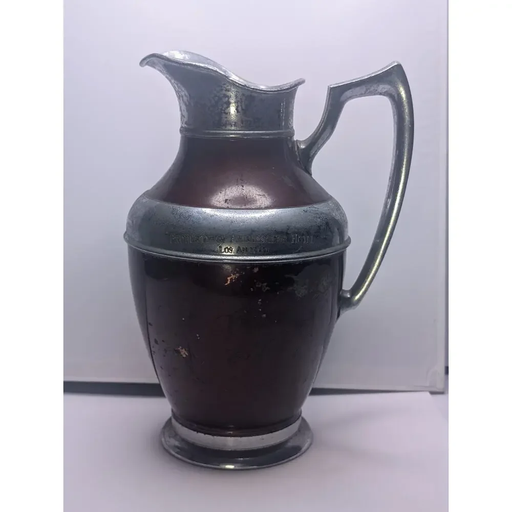 Vintage Ambassador Hotel Los Angeles Stanley Insulated Water Pitcher Hotelware